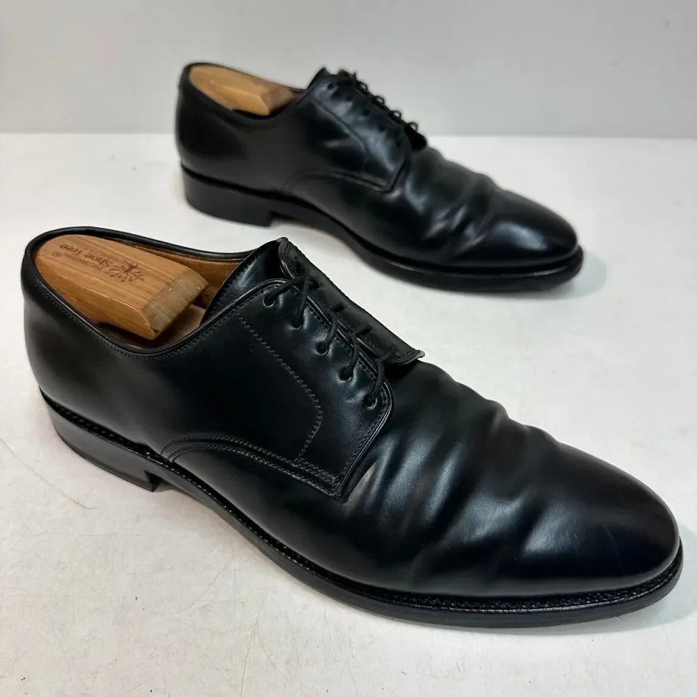 NEW HEELS Crockett & Jones Black Shell Cordovan Derby England UK 10 D US 11 C